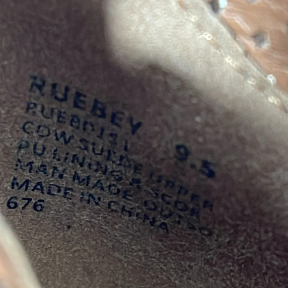 Steve Madden Ruebey Suede Light Brown Leather Booties Boots Heels Shoes Size 9.5 - Picture 14 of 14